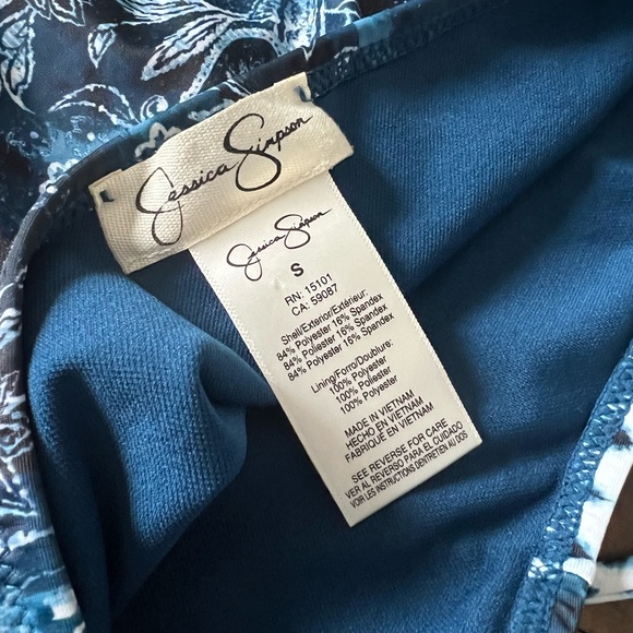 JESSICA SIMPSON SWIMSUIT Bathing Suit 2 Piece Bikini SMALL - Picture 2 of 5